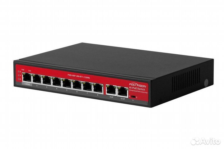 8 Портовый Poe Свитч PND-08P-2G (120W) #34199
