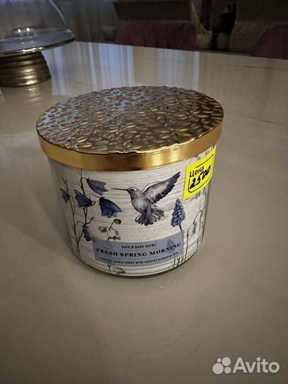 Bath body works свеча большая