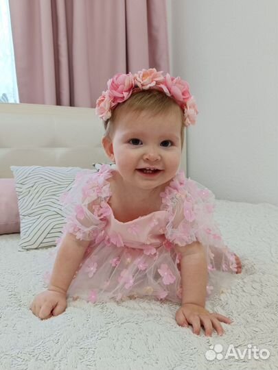 Платье боди для девочки 80 86