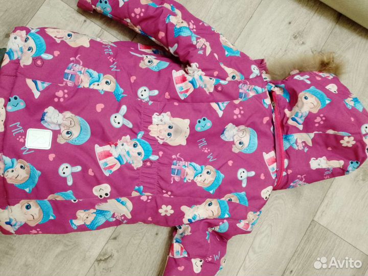 Зимний костюм для девочки 110
