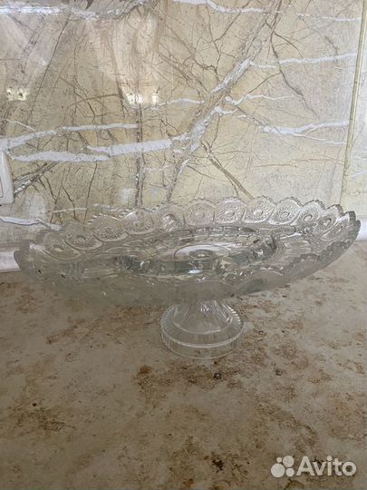 Ваза для фруктов на ножке СССР