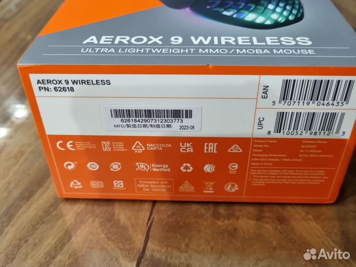 Игровая мышь SteelSeries Aerox 9 из Финляндии