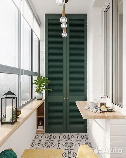 Жалюзийные двери мдф для балкона от производителя