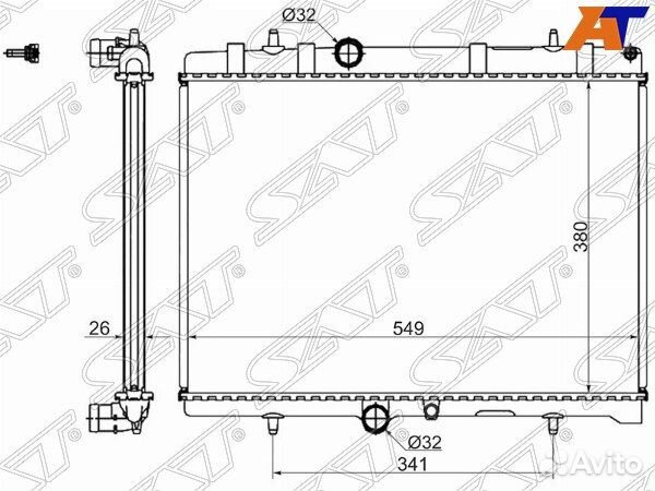 Радиатор citroen berlingo