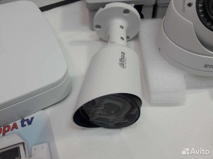 Видеонаблюдение 4Мп регистратор Dahua 8 камер