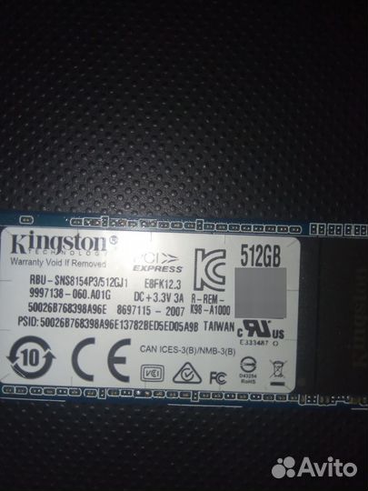 SSD M2 kingston 512GB