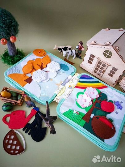 Развивающая книга из фетра 