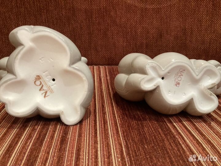 Lladro Nao скульптура фарфор бегемоты