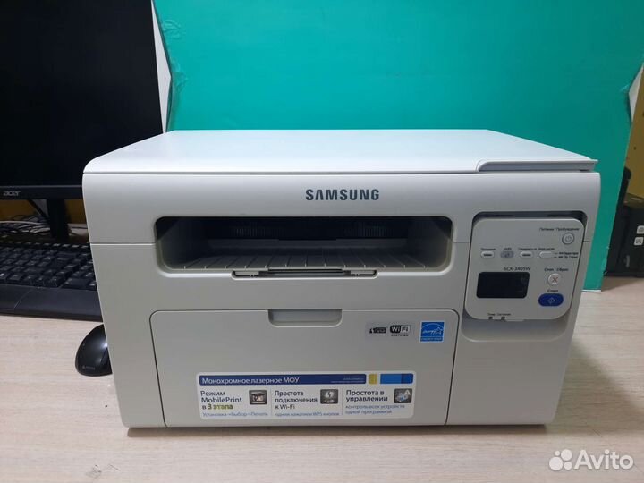 Принтер лазерный мфу samsung SCX-3405W