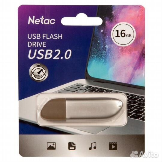 Флеш-накопитель (флешка) 16Gb Netac USB 2.0 NT03U3