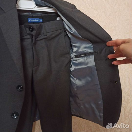 Школьная форма для мальчика 128 серая