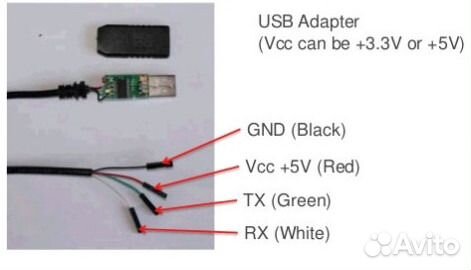 Адаптер универсальный для гбо / интерф RX, TX, GND