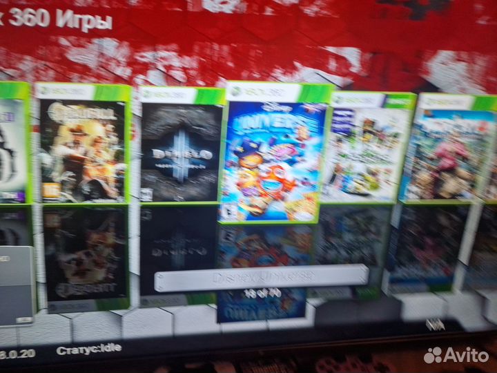 Xbox 360+кинект+2джостика+80игр