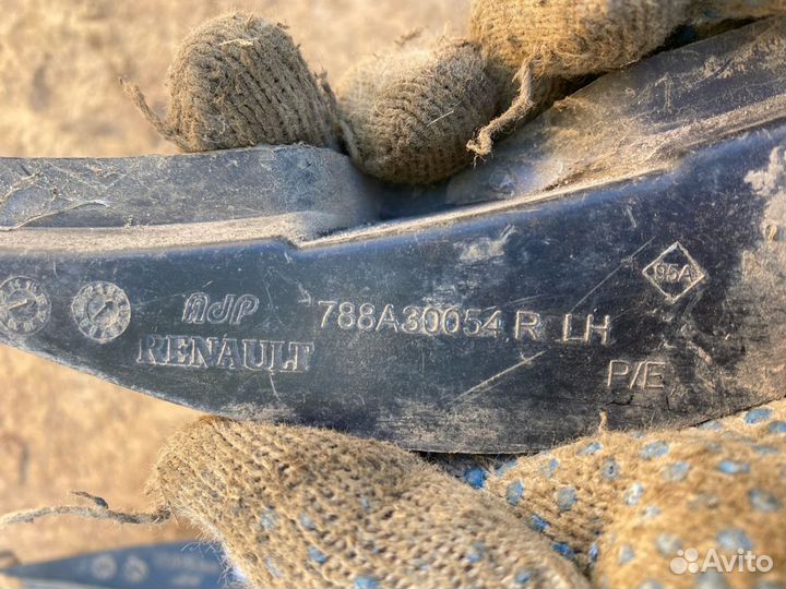 Брызговик задней арки Renault Duster