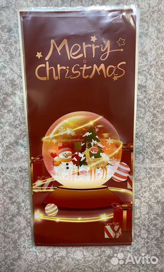 Подарочный новогодний пакет. Набор 50 штук