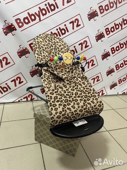 Шезлонг детский Luxmom 123 леопардовый