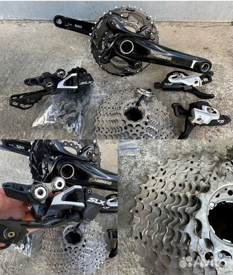 Шатуны, групсет, манетки, втулки, оси, ротора