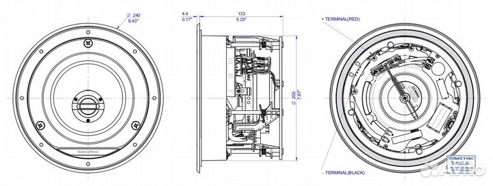 Встраиваемая акустика Bowers & Wilkins CCM 665