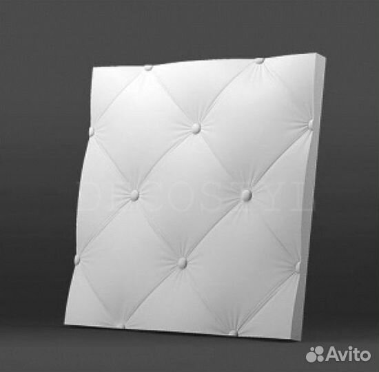 Гипсовая 3D панель DecoStyl Кожа крупная