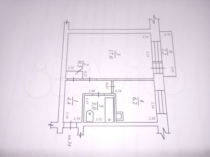 1-к. квартира, 32,5 м², 4/5 эт.