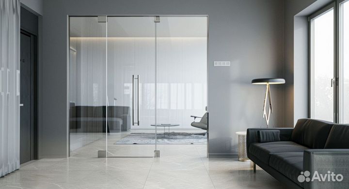 Дверь стеклянная