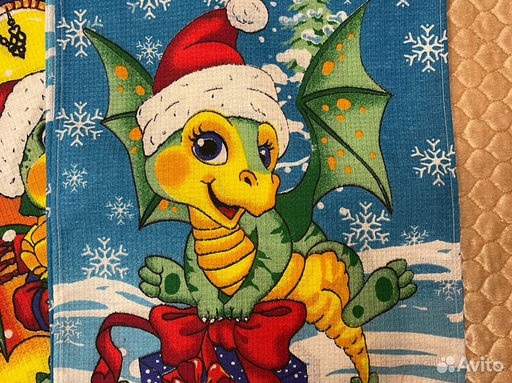 Вафельные полотенца новогодние