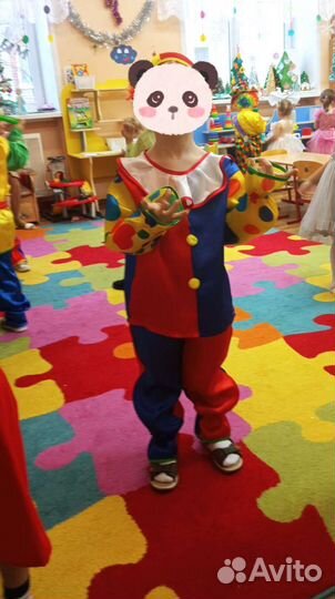 Новогодний костюм для мальчика клоун