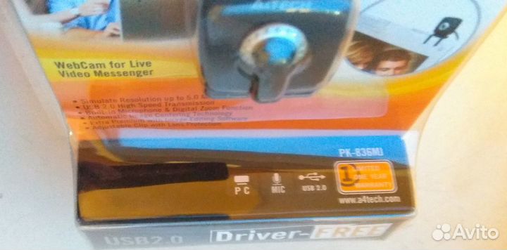 Вeб-камepа А4тесh рk-836мj Windows 10/Vists/7/8
