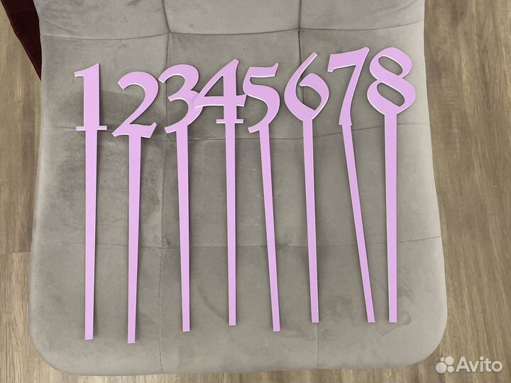 Цифры для нумерации столов (свадьба, праздники)