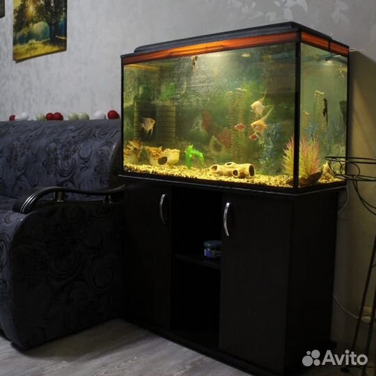 Аквариум 90х40х54 200 литров с крышкой