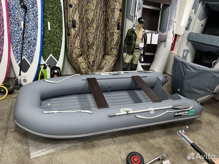Лодка пвх надувная Gladiator E 350 S с нднд