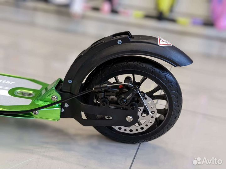 Самокат Urban Scooter с дисковым тормозом, зеленый