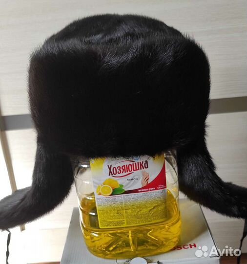 Норковая шапка мужская ушанка