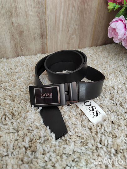 Мужской ремень из эко кожи Boss