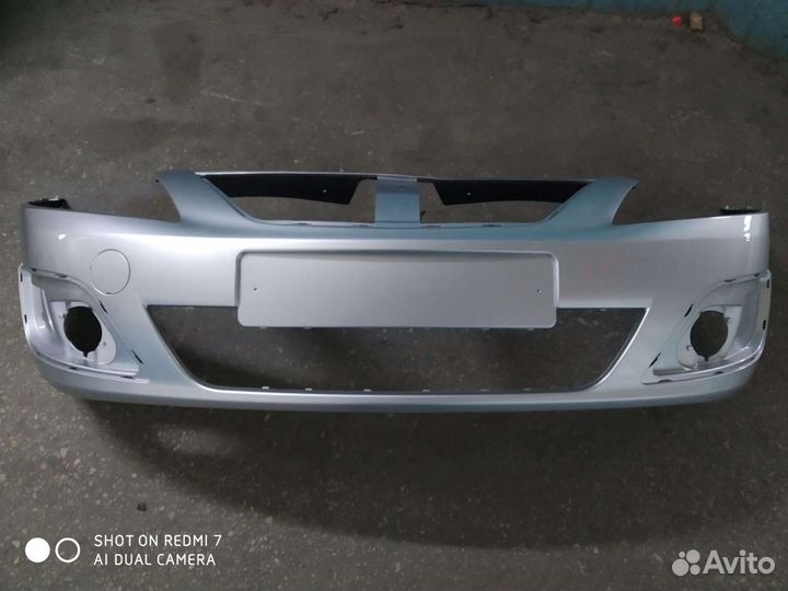 Бампер Лада Ларгус новый,серебристый