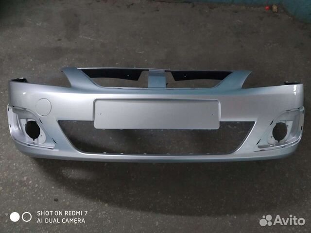 Бампер Лада Ларгус новый,серебристый