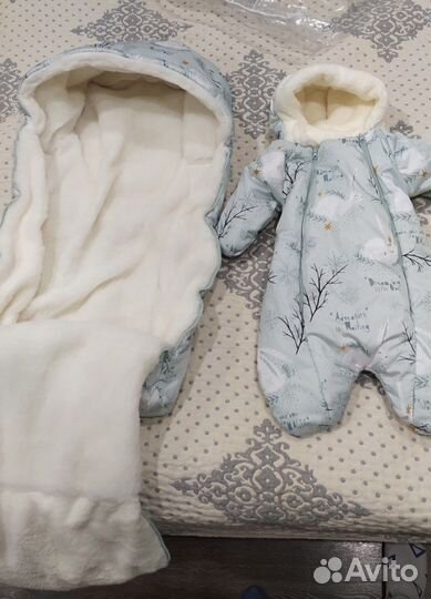 Зимний конверт в коляску