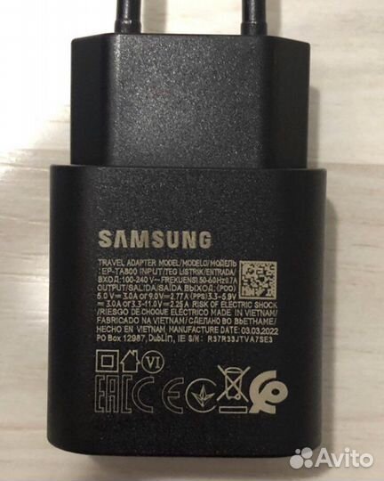 Зарядное устройство samsung 25w