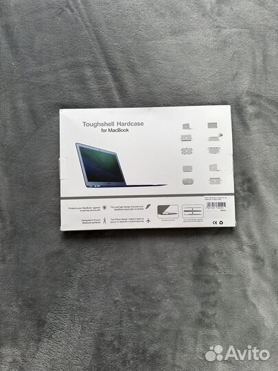 Чехол кейс на macbook air 13 прозрачный