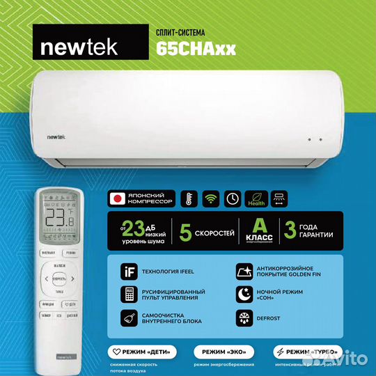 Сплит-система Newtek NT-65CHA