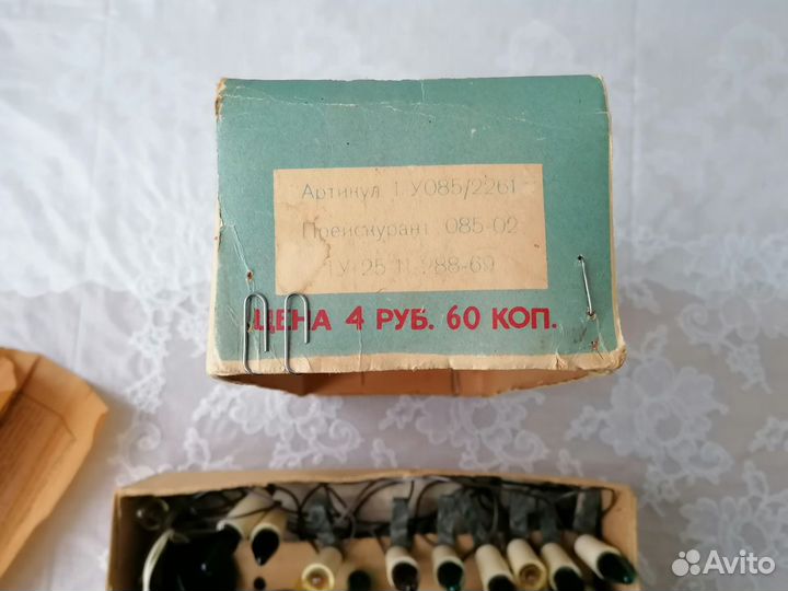 Гирлянда елочная электрическая свечи СССР. Рабоча