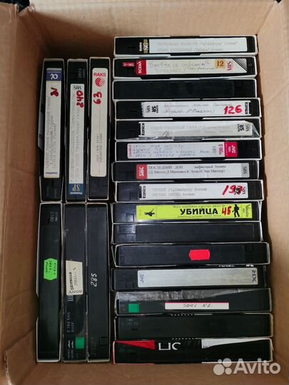 Видеокассеты, новые, студийные, с записью