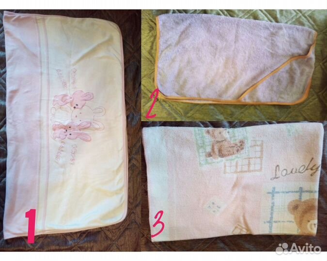 Одеяло детское, полотенце