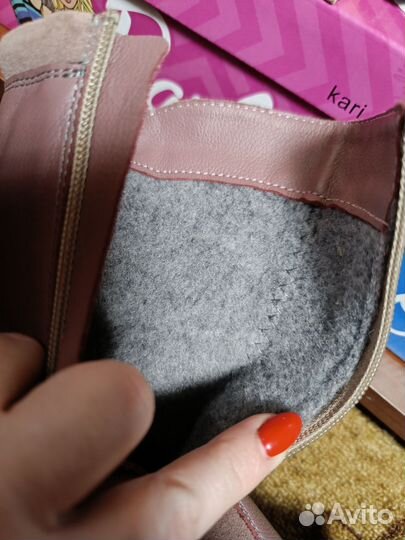 Сапожки натуральная кожа+замша