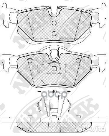 Колодки тормозные дисковые зад PN0511 NiBK