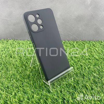Чехол на Xiaomi Redmi 12 силиконовый (черный)