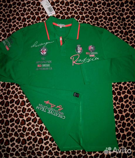Новый мужской лонгслив - поло Red Bridge XL/52