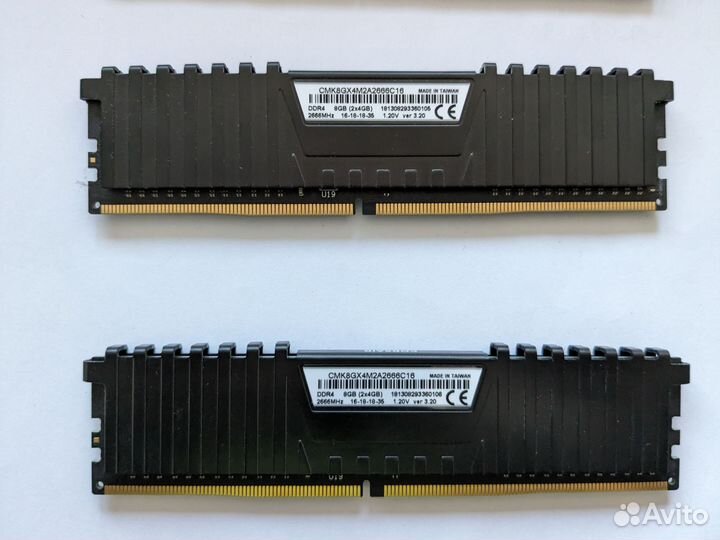 Оперативная память ddr4 corsair 16 gb