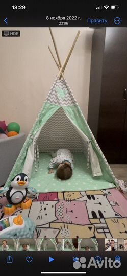 Детская палатка вигвам