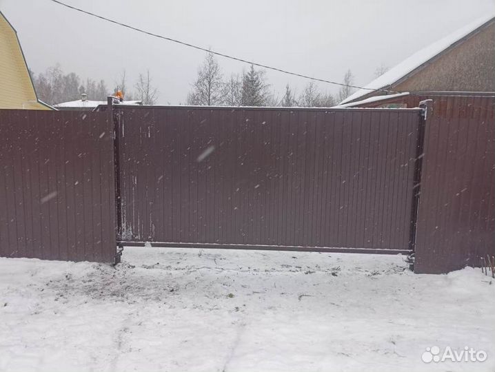 Откатные ворота 4000х2000мм